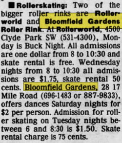 Bloomfield Gardens - Aug 05 1982 Article